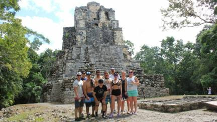 Group at the Muyil ruins